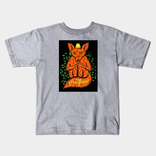 fleeet foxesssss Kids T-Shirt by Sunny16 Podcast